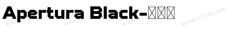 Apertura Black字体转换
